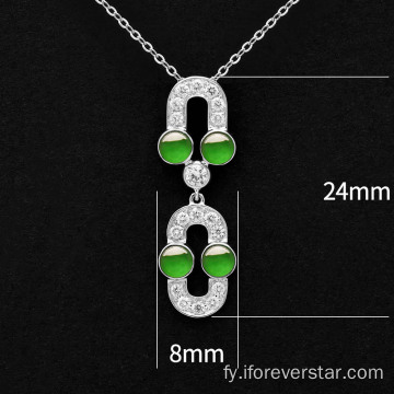 Izige pure griene jakeite moade-styl jadeite sets